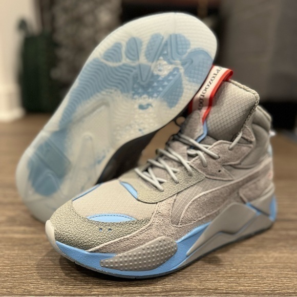 Puma RS-X MID Yetiman Special Mens Suede Gray Blue  Sz 10.5 - Picture 1 of 6